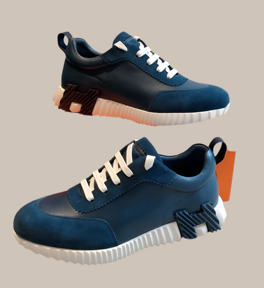 UNISEX SNEAKERS BNCG - Blau/Weiss/Orange