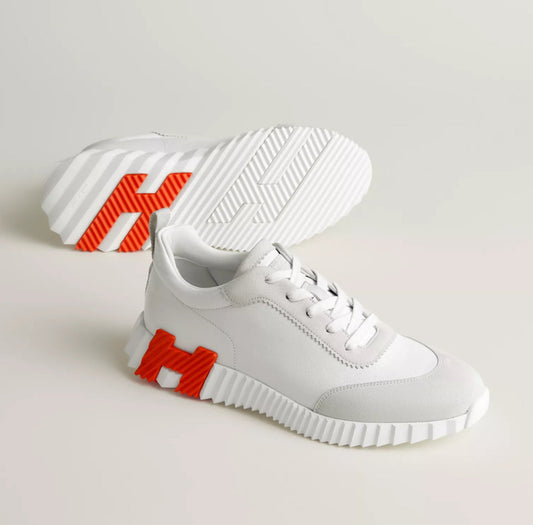 UNISEX SNEAKERS BNCG - Weiss/Orange