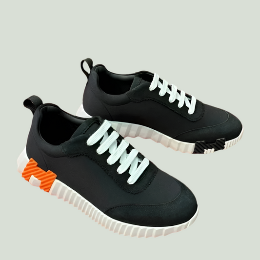 UNISEX SNEAKERS BNCG - Schwarz/Weiss/Orange