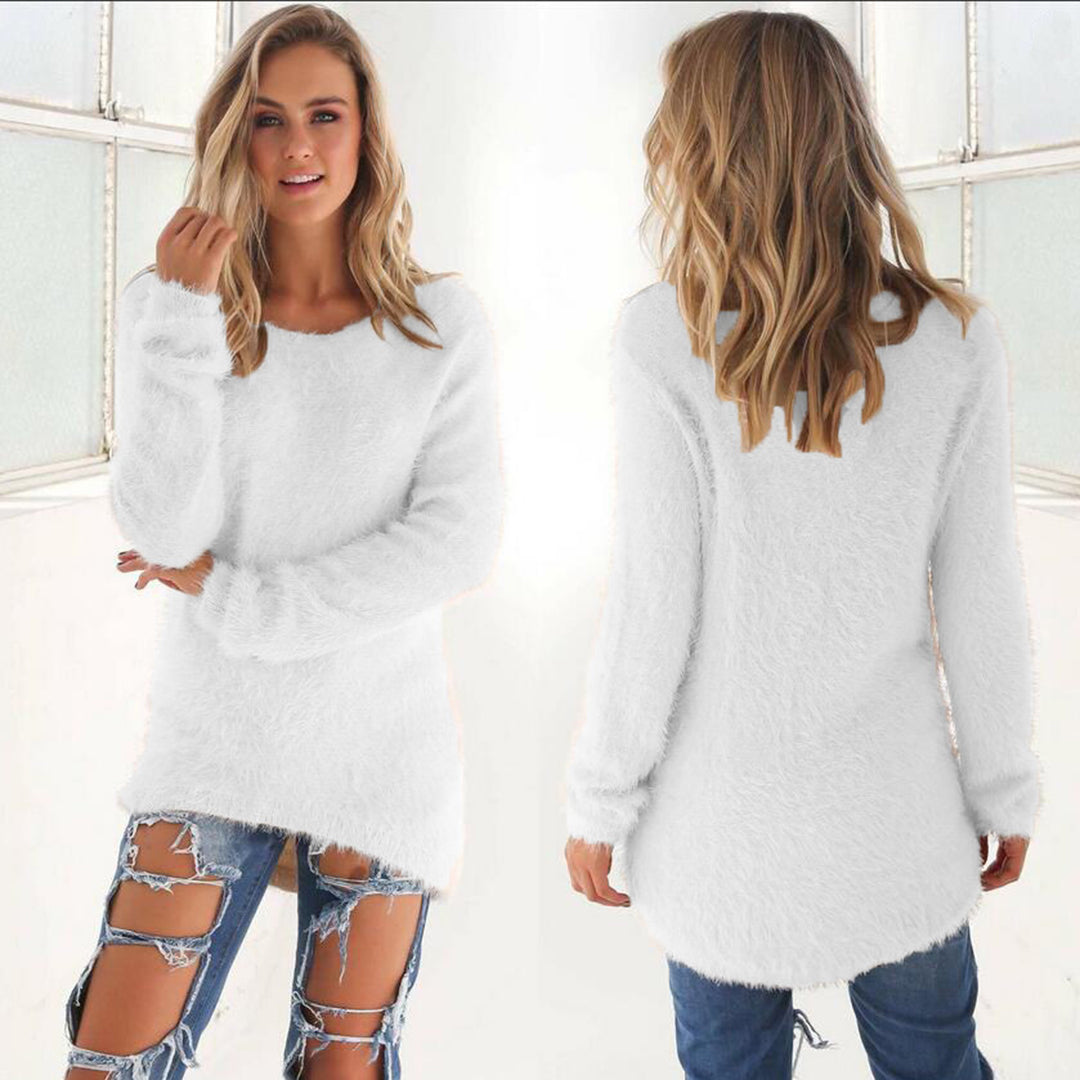 AMELIA - Lässiger flauschiger pullover
