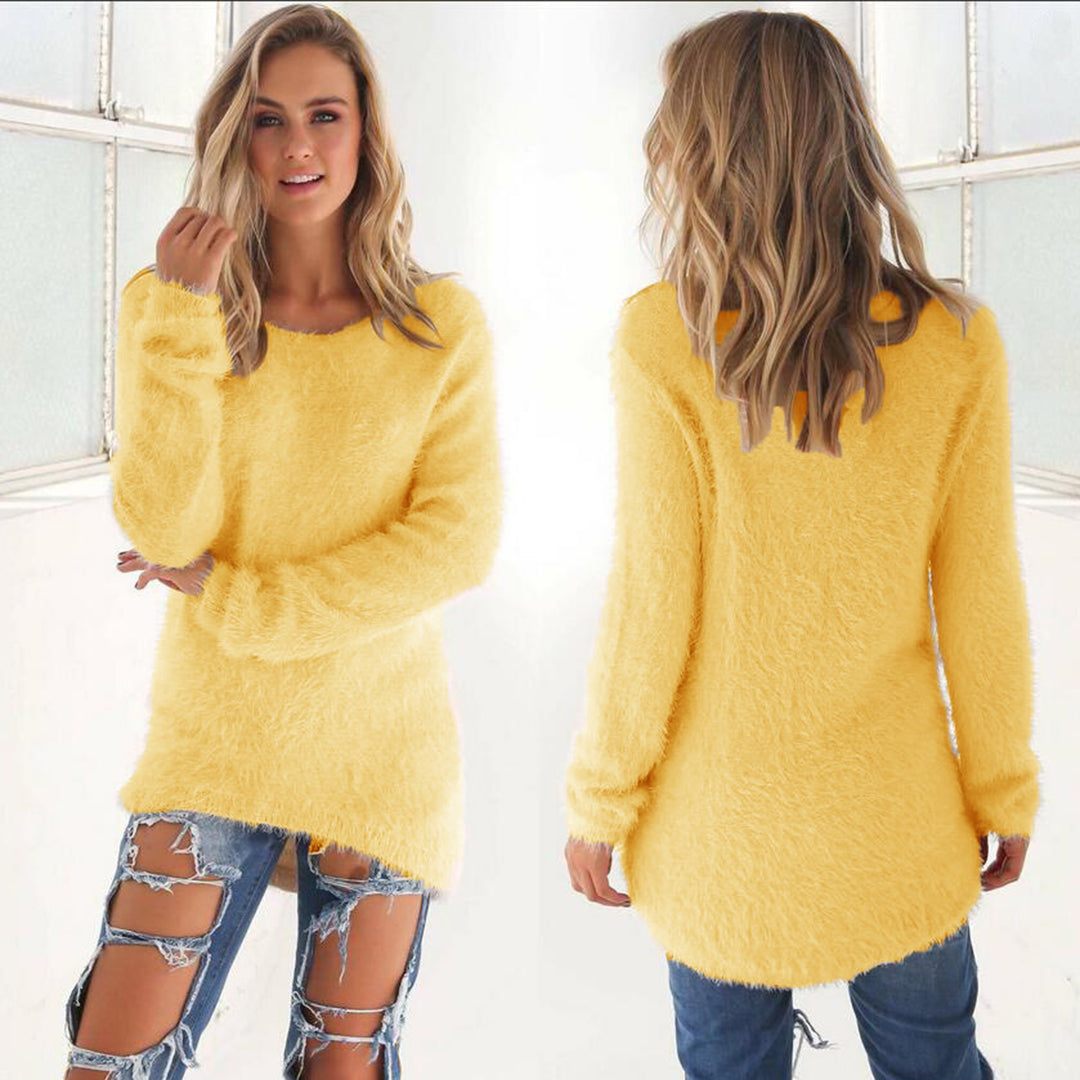 AMELIA - Lässiger flauschiger pullover